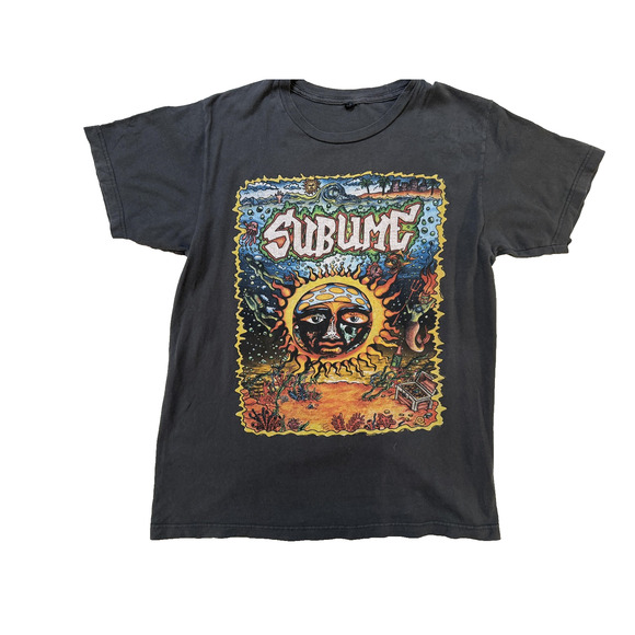 Sublime Shirt Mens Small Black Sun Graphic Band Rock Ska Punk T-Shirt Tee Reggae - Picture 1 of 7